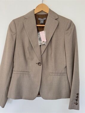 NWT Ann Taylor Petite One Button Blazer Jacket